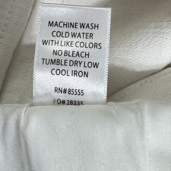 PISTOLA Women's Shorts White Cotton Denim Jean Frayed Edge Hem Stretch Size 32 - Picture 14 of 15